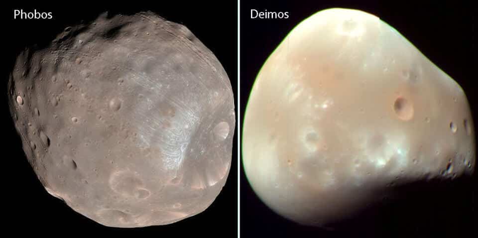 Phobos ve Deimos Mars