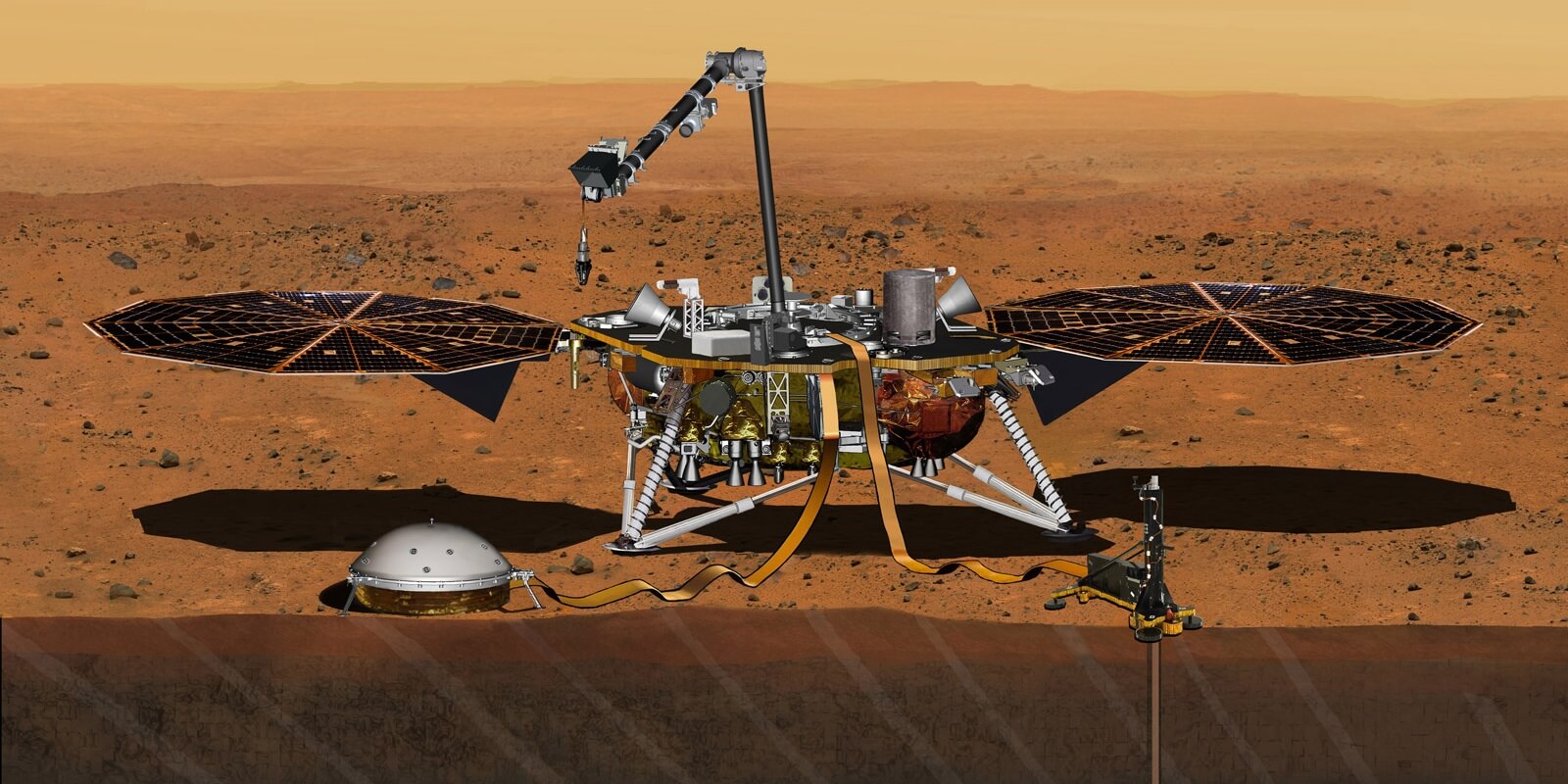 InSight Uzay Araci Mars